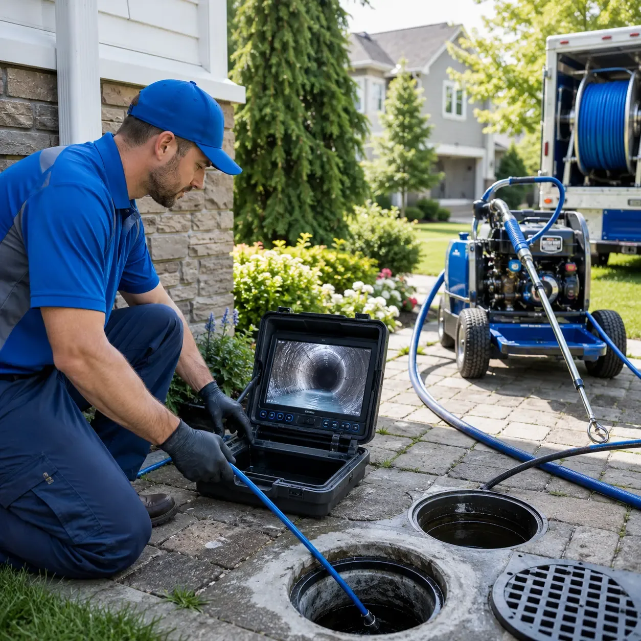 Outdoor drain cleaning professionals serving Georgetown, TX
